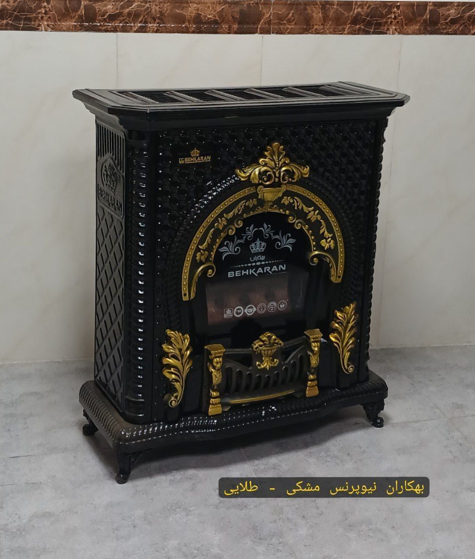 بخاری بهکاران مدل نیوپرنس - مشکی طلایی
